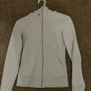 Women's Grey Zip-Up Hoodie